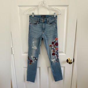 Abercrombie Women’s Embroidered Jeans